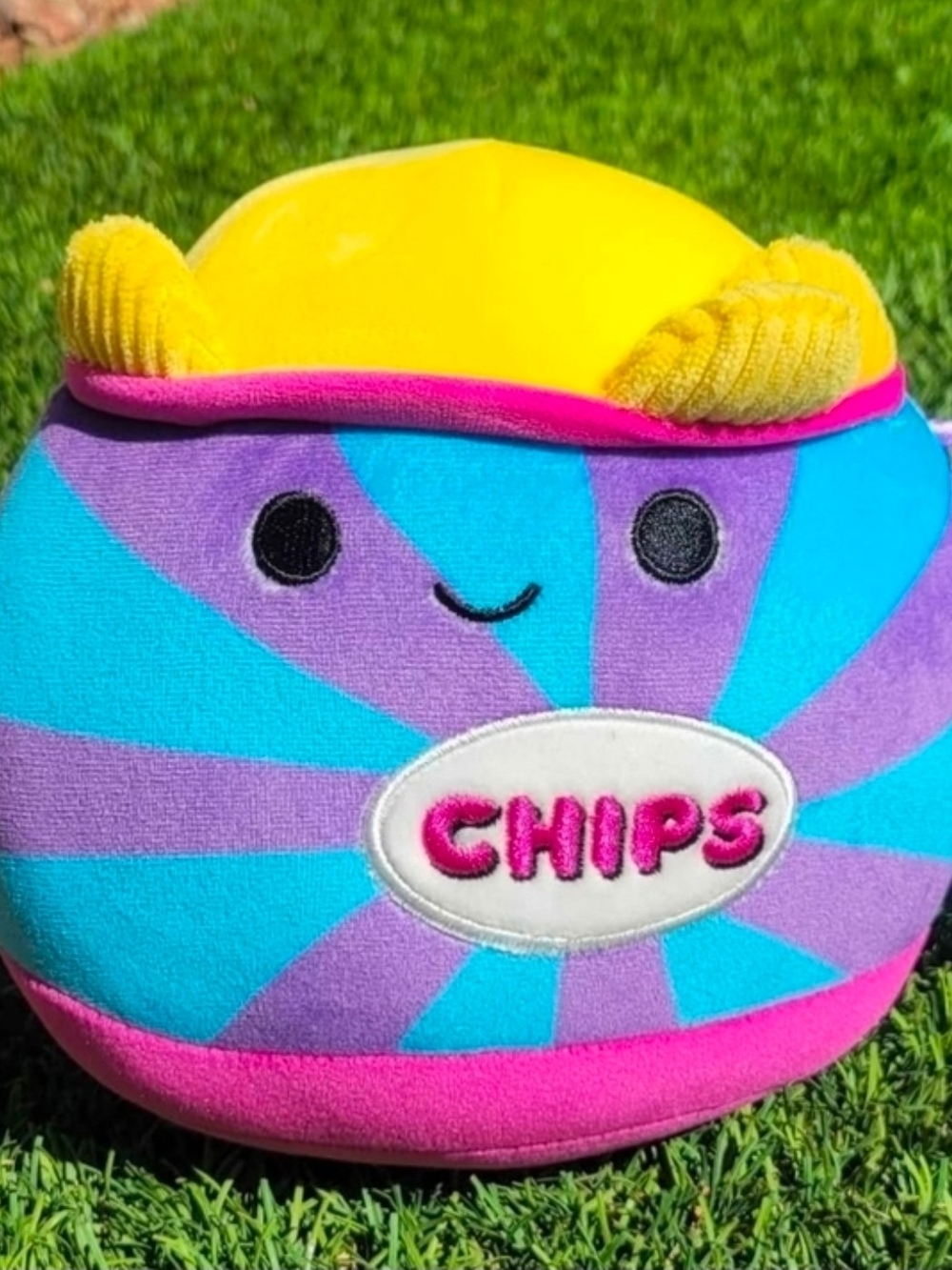 Plush Chips Snack Toy - Purple & Blue Kids Plush